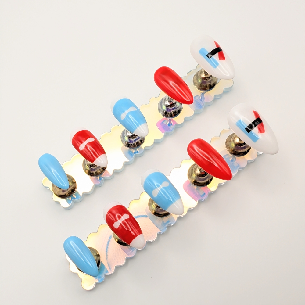 Handcrafted Twenty One Pilots Regional At Best Era Med. Almond Press-On Nails